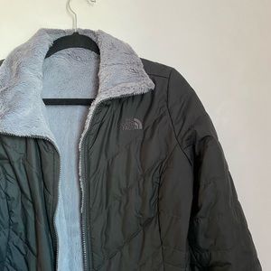 Quilted reversible north face jacket